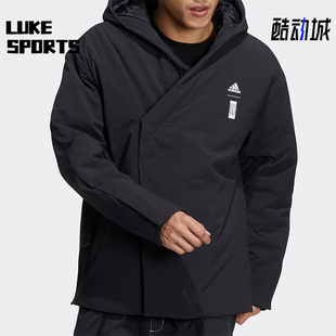 阿迪达斯正品 武极系列男子运动棉服 WUJI JKT HE7373 PAD Adidas