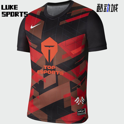 Nike/耐克正品新款X LPL TES男子运动球衣短袖T恤 DD9507-010