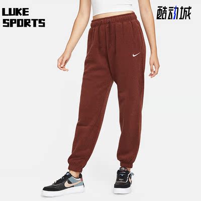 耐克女子保暖加厚加绒运动长裤