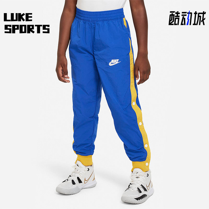 nike/耐克正品新款大童运动休闲宽松排扣长裤dq8950-480