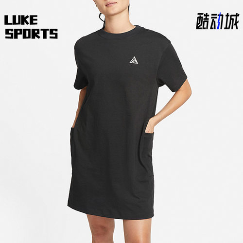 Nike/耐克正品夏季新款女子运动休闲短袖透气连衣裙 DB3603-045