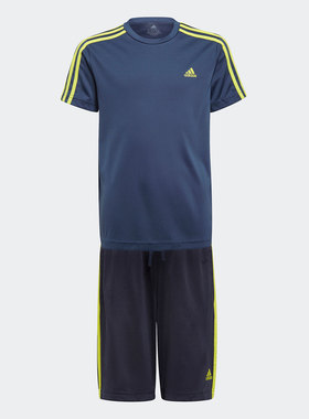 Adidas/阿迪达斯正品夏新款休闲运动男大小童短袖套装 GN1491