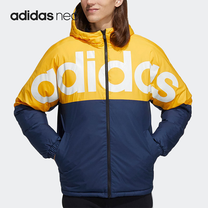 Adidas/阿迪达斯正品Neo 男女同款双面穿保暖羽绒服H45285