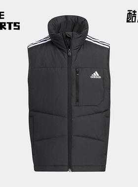 Adidas/阿迪达斯正品冬季新款大童运动保暖防风羽绒马甲 HM7159