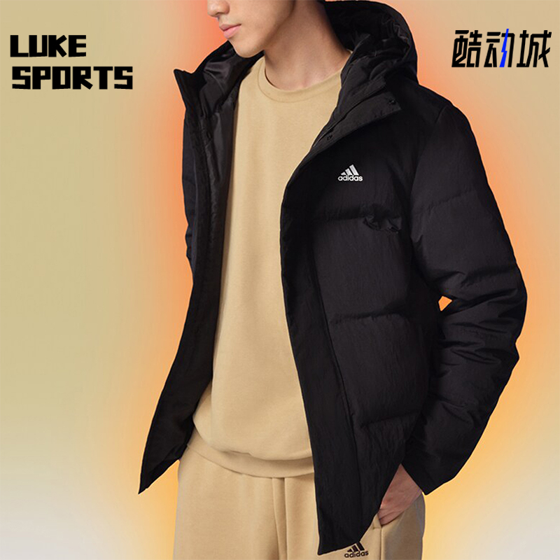 阿迪达斯男士运动羽绒服
