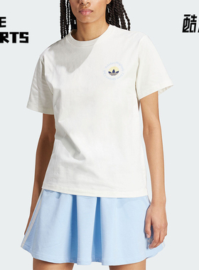 Adidas/阿迪达斯正品三叶草GRAPHIC TEE 女士运动短袖IR7473