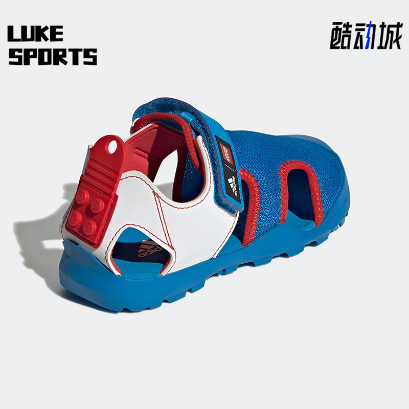 Adidas/阿迪达斯正品夏季大童男女网面包头防滑运动凉鞋 GY5090