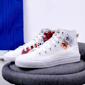 阿迪达斯正品 三叶草 NIZZA Adidas 男女高帮帆布休闲板鞋 FX4028