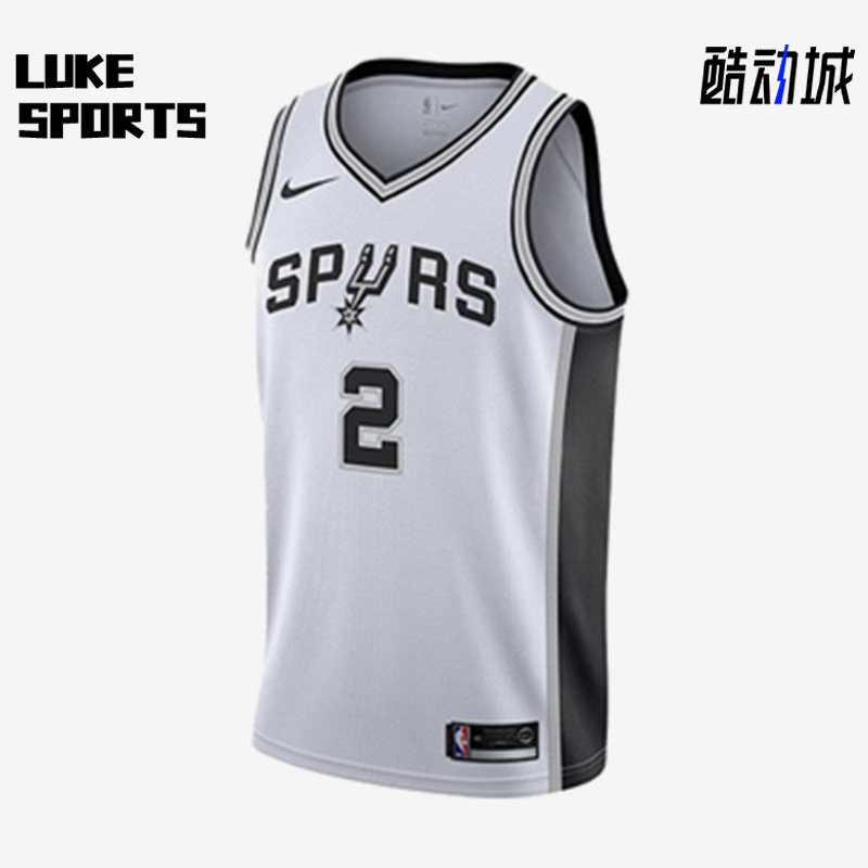 Nike/耐克正品伦纳德卡哇伊男子马刺篮球运动球衣864449-100