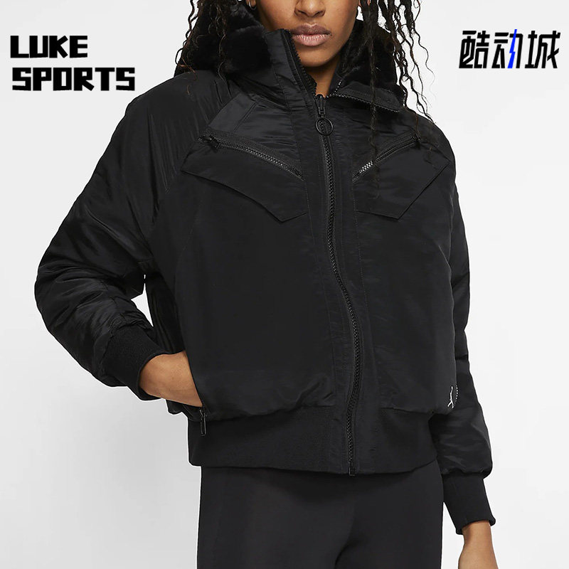 Nike/耐克正品AS W J REV女子运动保暖双面穿连帽外套 CQ6658-010