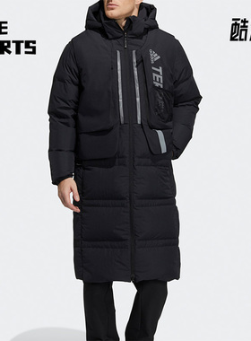 Adidas/阿迪达斯正品户外休闲男女时尚运动抗风保暖羽绒服 H13853