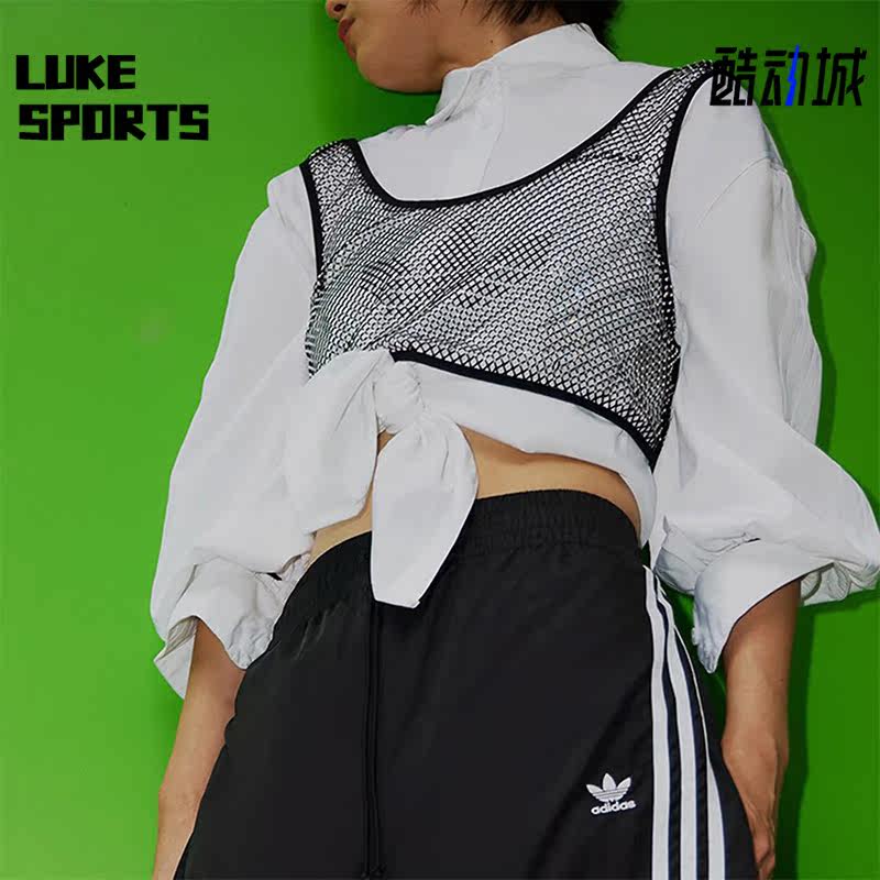 Adidas/阿迪达斯正品三叶草女子时尚透气休闲抹胸背心IW6206