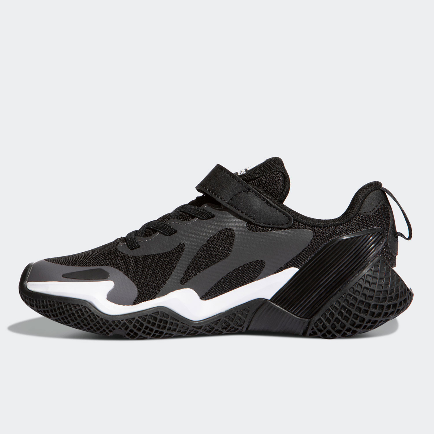 Adidas/阿迪达斯正品新款低帮系带魔术贴大童休闲运动鞋 GZ7737