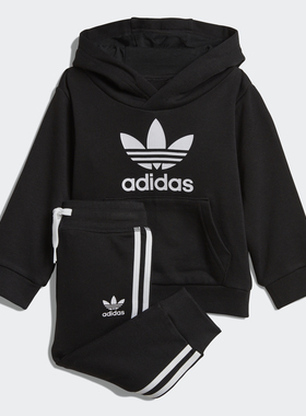 Adidas/阿迪达斯正品三叶草TREFOIL HOODIE婴童装休闲套装DV2809