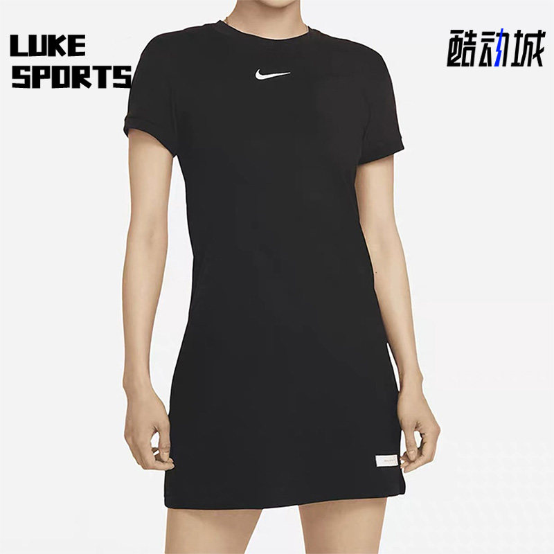 Nike/耐克正品夏新款女子运动休闲舒适百搭透气连衣裙 DR6003-010