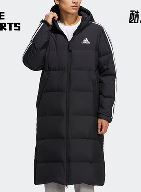Adidas/阿迪达斯正品冬季新款男女保暖长款运动羽绒服 H20760