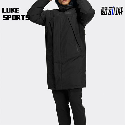 Adidas/阿迪达斯正品冬季男子保暖运动长款羽绒服HR5233
