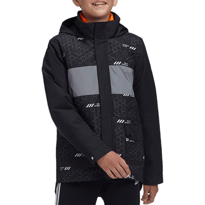 阿迪达斯新款儿童训练时尚棉服