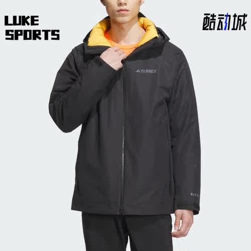 Adidas/阿迪达斯正品户外运动男子三合一保暖冲锋衣IL8972