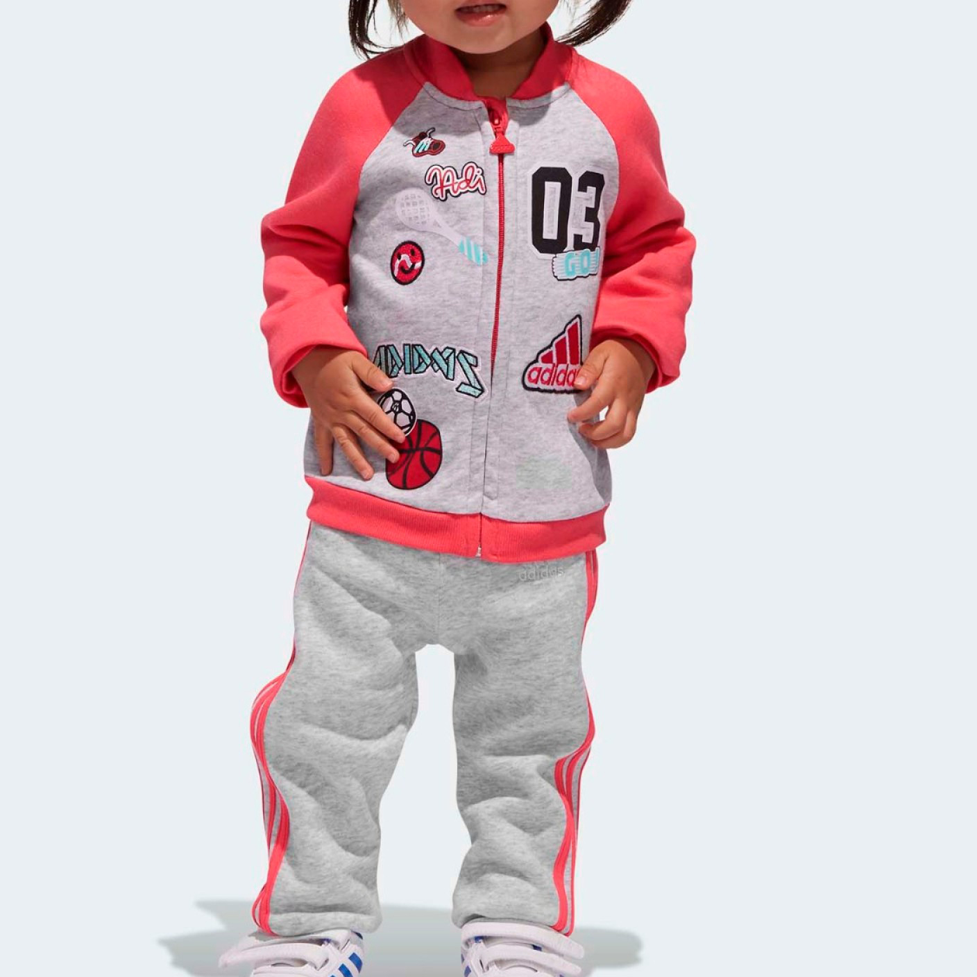 adidas正品jog训练婴童装