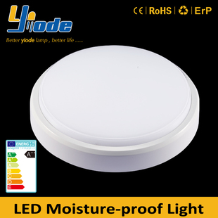 简约灯罩18W圆形宽压IP65LED防水防潮灯 吸顶罩浴室壁装卫生间灯