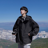 GOGOSOON冲锋衣外套男新款 2025春秋夹克薄款 青少年感防风休闲酷帅