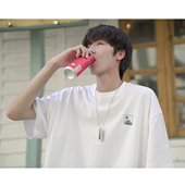 t恤男夏季 新款 230g男生衣服上衣男士 GOGOSOON短袖 小众美式 白色Q