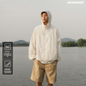 UPF50 GOGOSOON夏季 新款 防晒服60g男生连帽户外登山百搭宽松外套Q