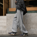 GOGOSOON加绒卫裤男2025新款秋冬加厚青少年宽松束脚运动休闲抽绳