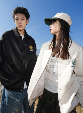 GOGOSOON春秋新款翻领夹克2025男生外套米色单排扣青少年宽松Q