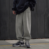 GOGOSOON加绒加厚卫裤 男2025秋冬新款 运动束脚青少年休闲宽松收脚