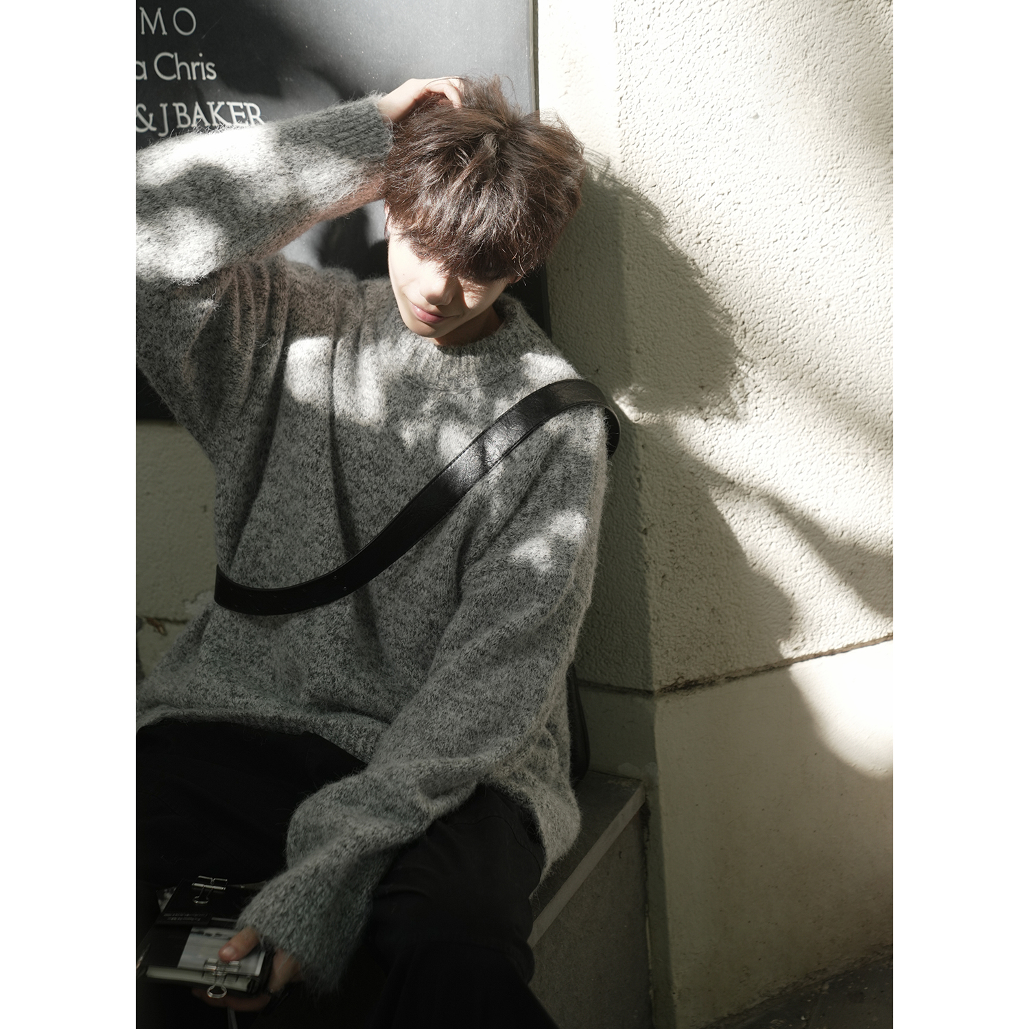 GOGOSOON老钱风 毛衣男新款2025秋冬高级感针织衫慵懒内搭宽松潮