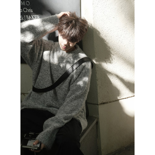 GOGOSOON老钱风 毛衣男新款2025秋冬慵懒高级感内搭上衣针织衫潮