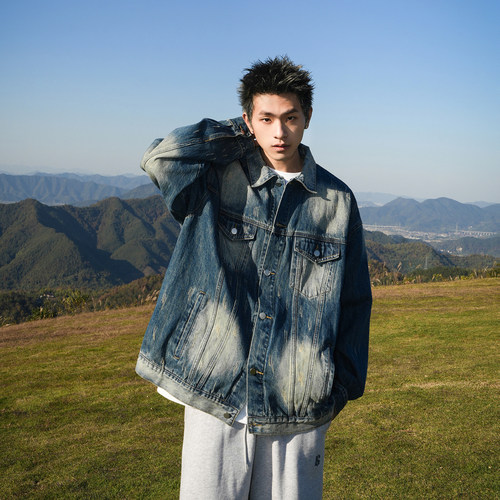 GOGOSOON牛仔外套复古