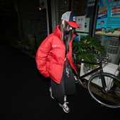 新年本命年冬季 立领红色棉衣男外套高街宽松保暖潮流棉服Q