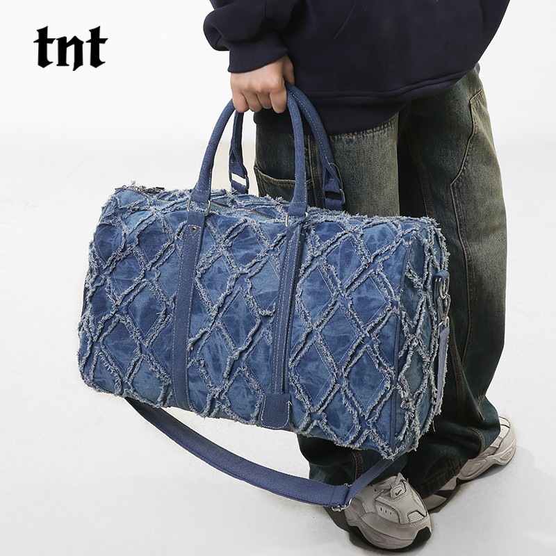 TNT原创国潮帆布旅行包健身包