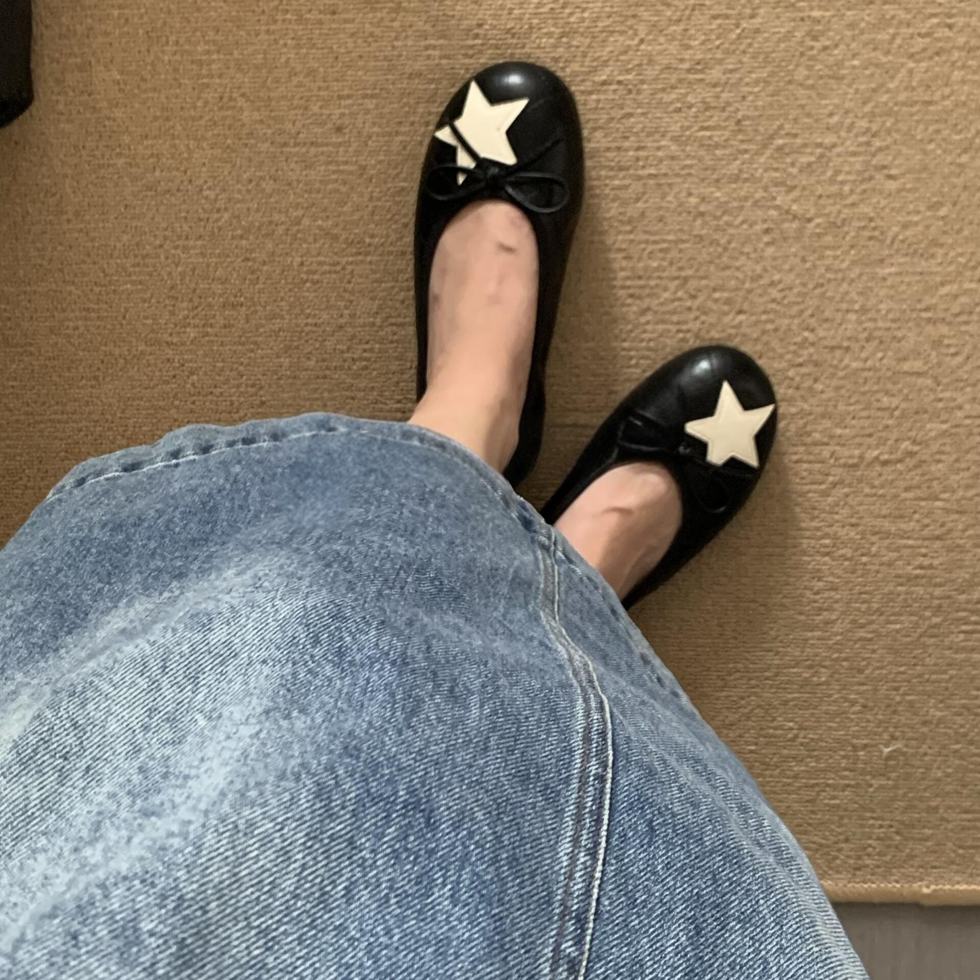 欧宝opel女鞋复古星星蝴蝶结鞋图片