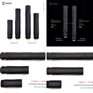 高品质金属消音RUGGED Obsidian9/45 RO套管前管装饰器14逆牙火帽