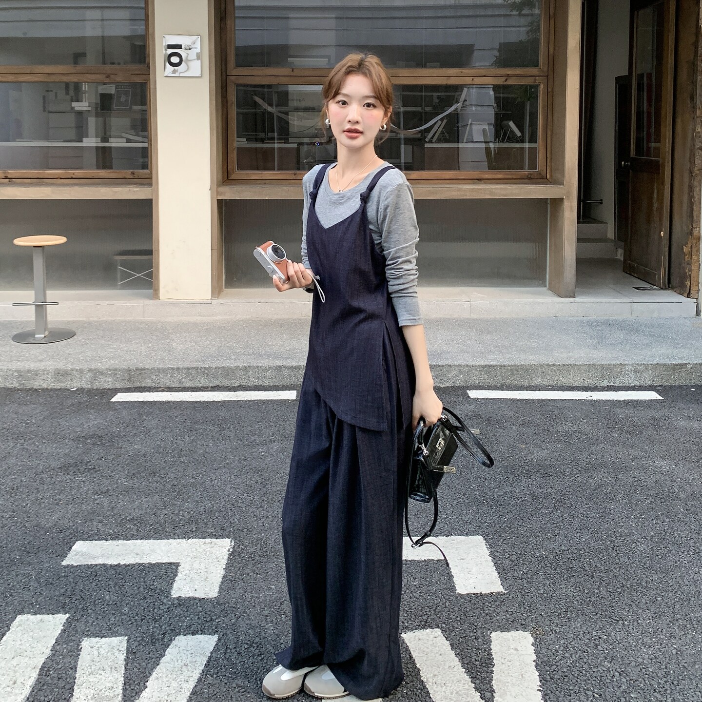 【新款】老钱风针织上衣＋马甲三件套2C059-8625-P160-K228,女装套装/套裙,西子