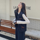 【新款】老钱风牛仔马甲三件套2C059-8626-P185-278，女装套装/套裙，西子