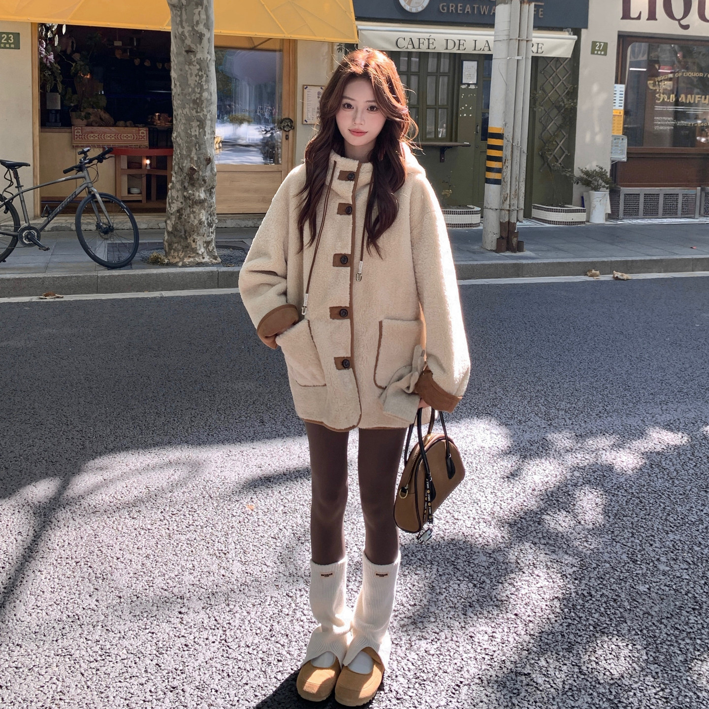 【新款】高品质羊羔毛外套2C059-M58-P195-K288,女装毛呢外套,2C059