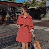 【现货】2022秋新款现货高品质明线短风衣外套096-F08-P120控178，女装风衣，西子