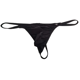 激凸囊袋细带男士 性感迷你小丁字裤 男低腰薄款 透气冰丝内裤 T裤