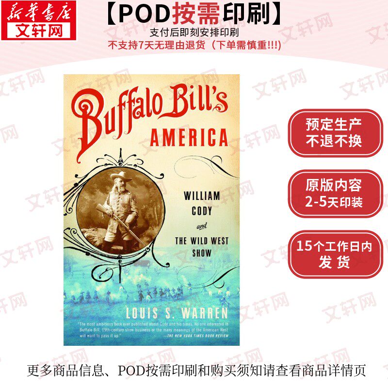 【原版POD按需印刷】水牛比尔的美国:威廉-科迪与狂野西部秀Buffalo Bills America原版引进