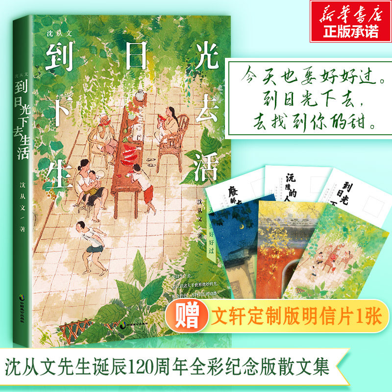 正版包邮】 到日光下去生活 沈从文先生诞辰120周年全彩纪念版 新华书店正版书籍小说畅销书 中国近代散文随笔文学 边城 湘行散记高性价比高么？