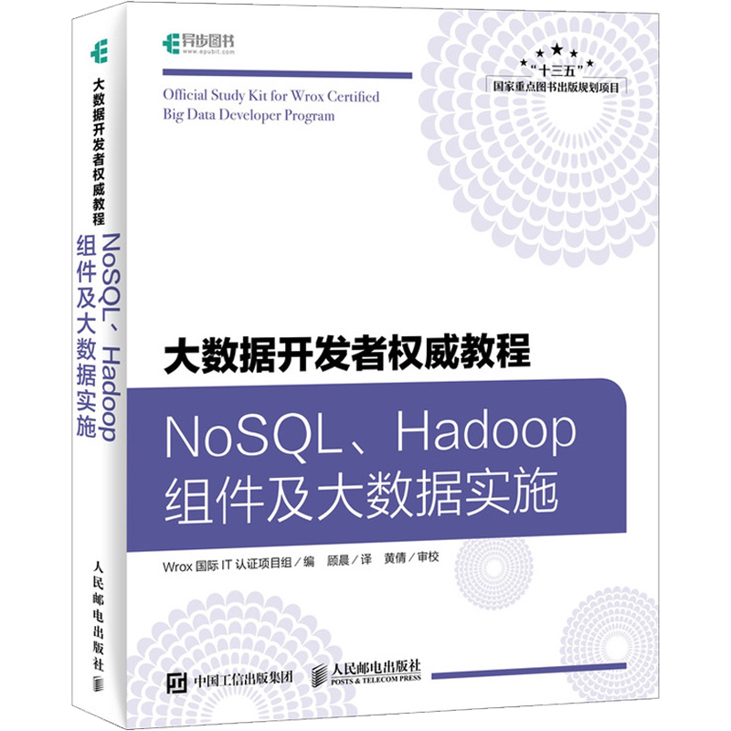 正版 大数据开发者权威教程 NoSQL Hadoop组件及大数据实施 大数据开发人员进阶书籍 常备技术与技能培训教程
