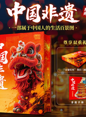 中国非遗 精选110多项代表性中国非遗项目 建筑曲艺手工技艺饮食 解读中国非物质文化遗产 专业工具书科普读物中国传统文化书籍