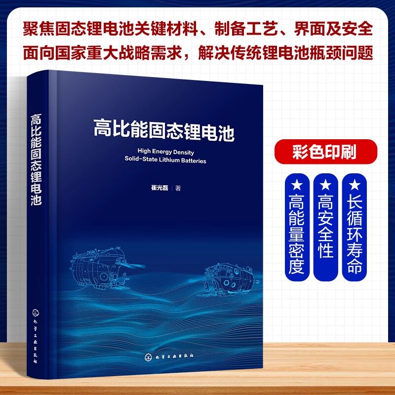 【新华文轩】高比能固态锂电池 高比能固态锂电池关键材料及核心技术 锂电池安全 高比能固态锂电池研发技术人员参考书