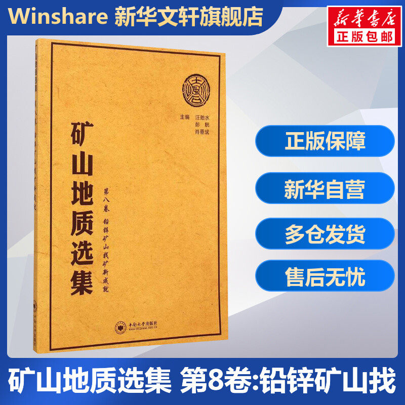 矿山地质选集 第8卷:铅锌矿山找矿新成就汪贻水,彭觥,肖垂斌 主编 正版书籍 新华书店旗舰店文轩官网 中南大学出版社