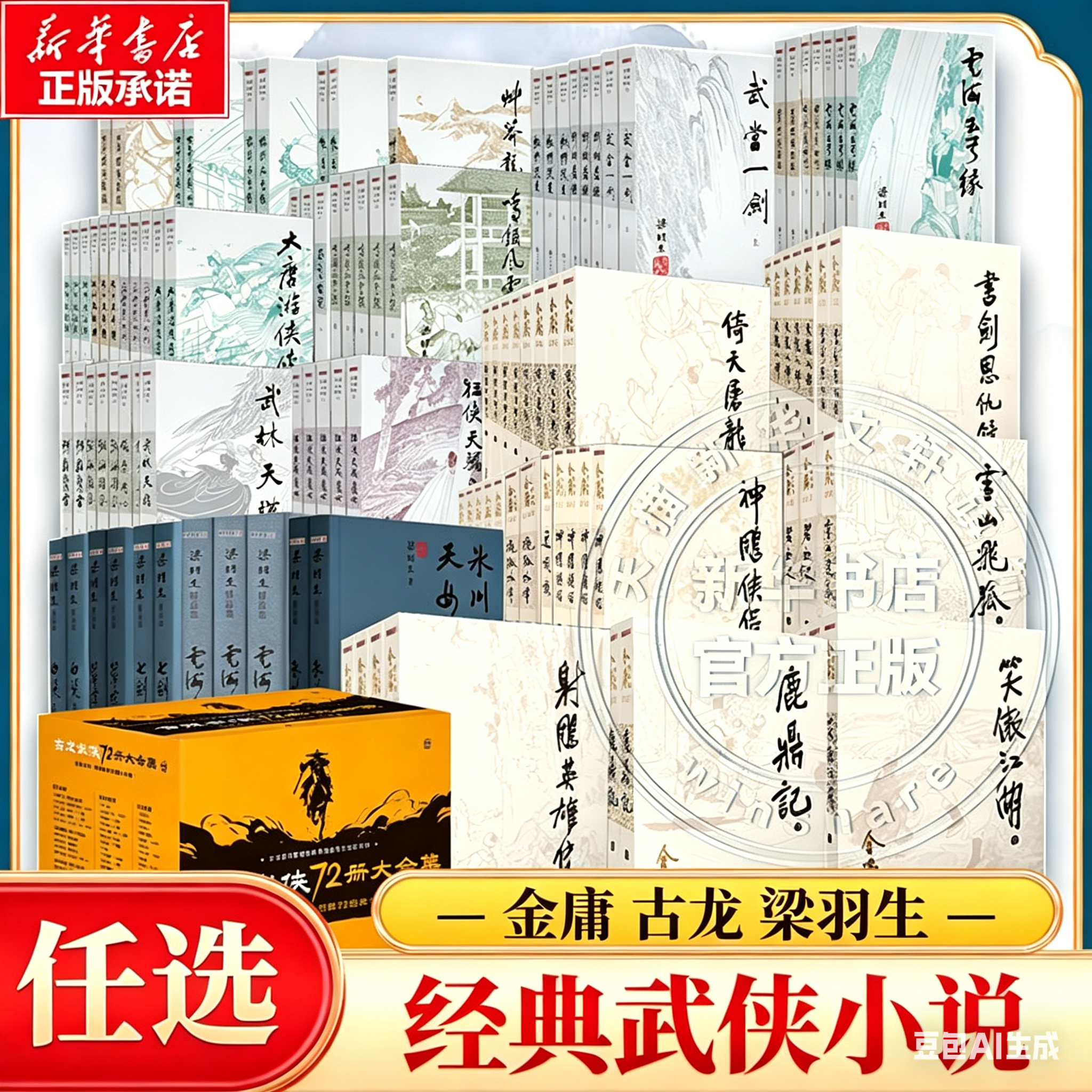 【金庸任选】经典武侠小说全集射雕英雄传天龙八部倚天屠龙记神雕侠侣笑傲江湖 广州出版社
